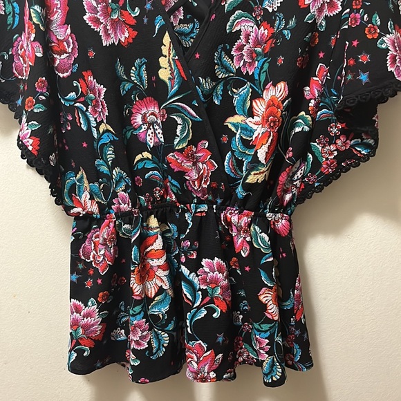 Monteau floral blouse size L - Picture 4 of 6